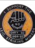 Greetings card of the enamel badge of the Dirty 30.