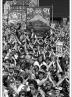 Postcard of miners’ rally in Mansfield on 14th May 1984.