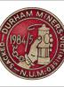 Greetings cards of the enamel badge for the victimised miners from Durham