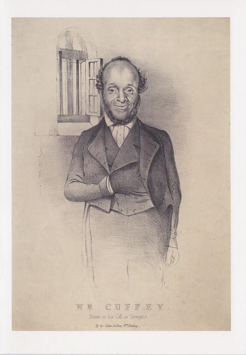 Greetings card of lithograph of William Cuffay.